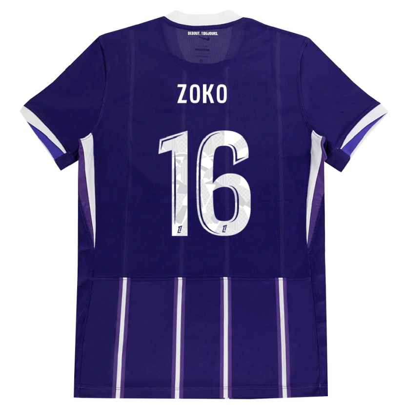 Danxen Niño Camiseta Nathan Zoko #16 Morado Blanco 1ª Equipación 2026/27 La Camisa México