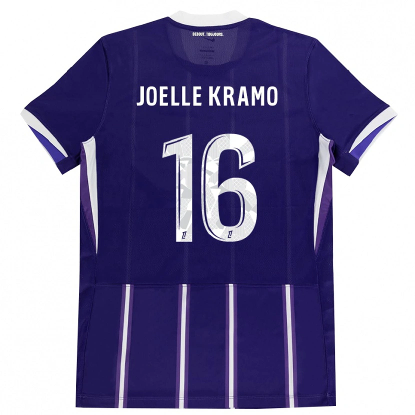 Danxen Niño Camiseta Marie Joelle Kramo #16 Morado Blanco 1ª Equipación 2026/27 La Camisa México