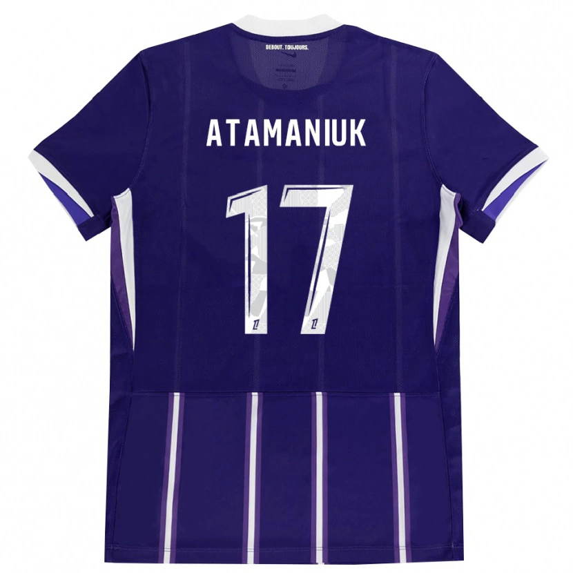 Danxen Niño Camiseta Alexandra Atamaniuk #17 Morado Blanco 1ª Equipación 2026/27 La Camisa México