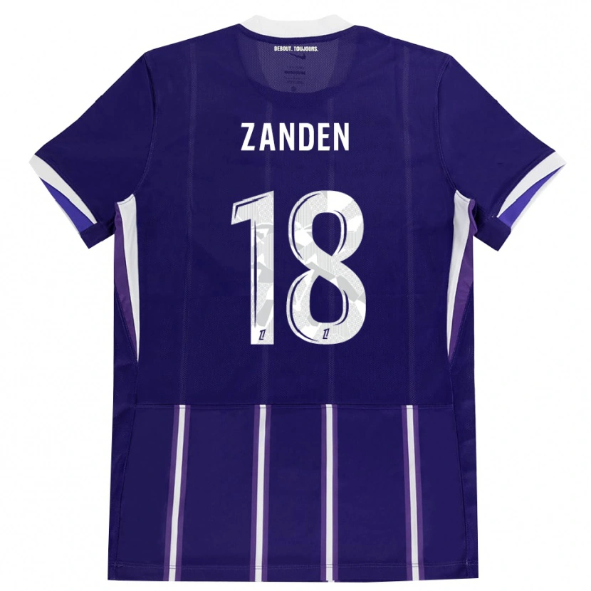 Danxen Niño Camiseta Oliver Zandén #18 Morado Blanco 1ª Equipación 2026/27 La Camisa México