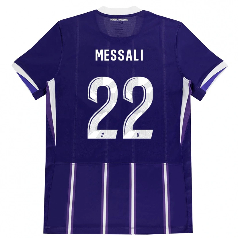 Danxen Niño Camiseta Rafik Messali #22 Morado Blanco 1ª Equipación 2026/27 La Camisa México