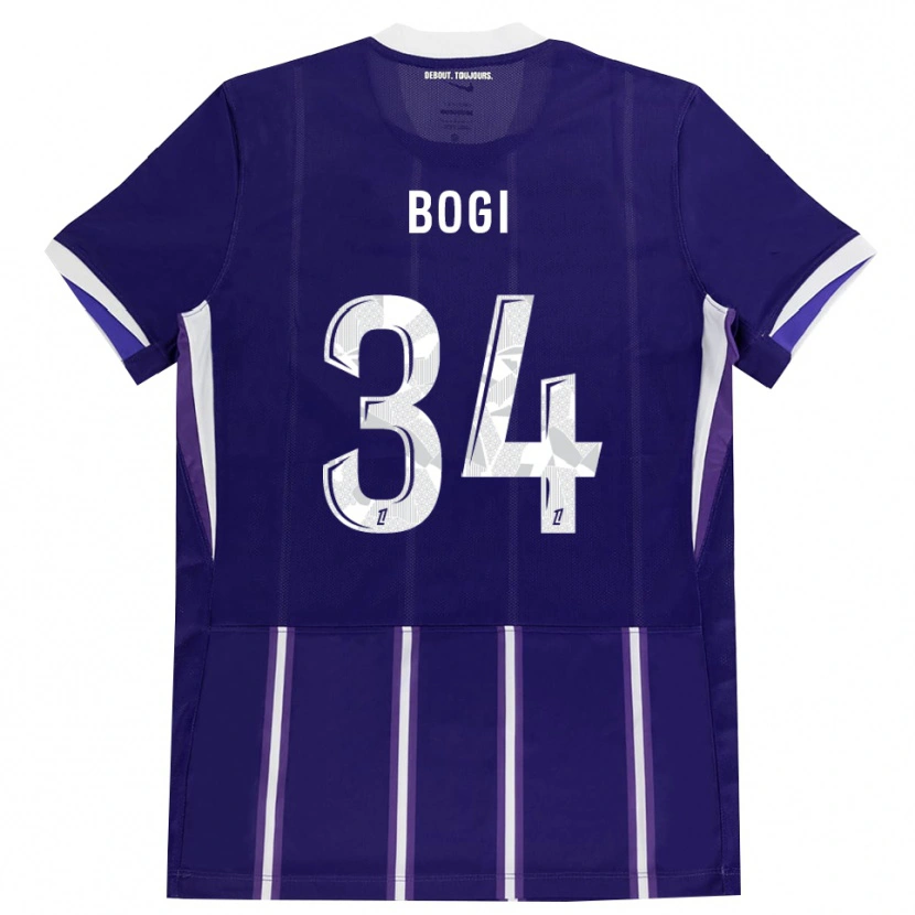 Danxen Niño Camiseta Fiona Bogi #34 Morado Blanco 1ª Equipación 2026/27 La Camisa México