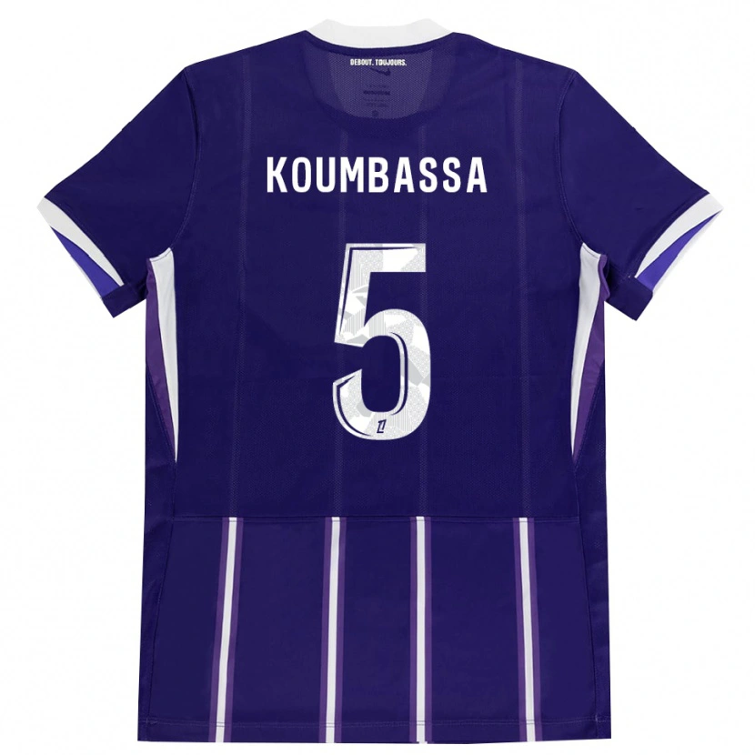 Danxen Niño Camiseta Seny Koumbassa #5 Morado Blanco 1ª Equipación 2026/27 La Camisa México