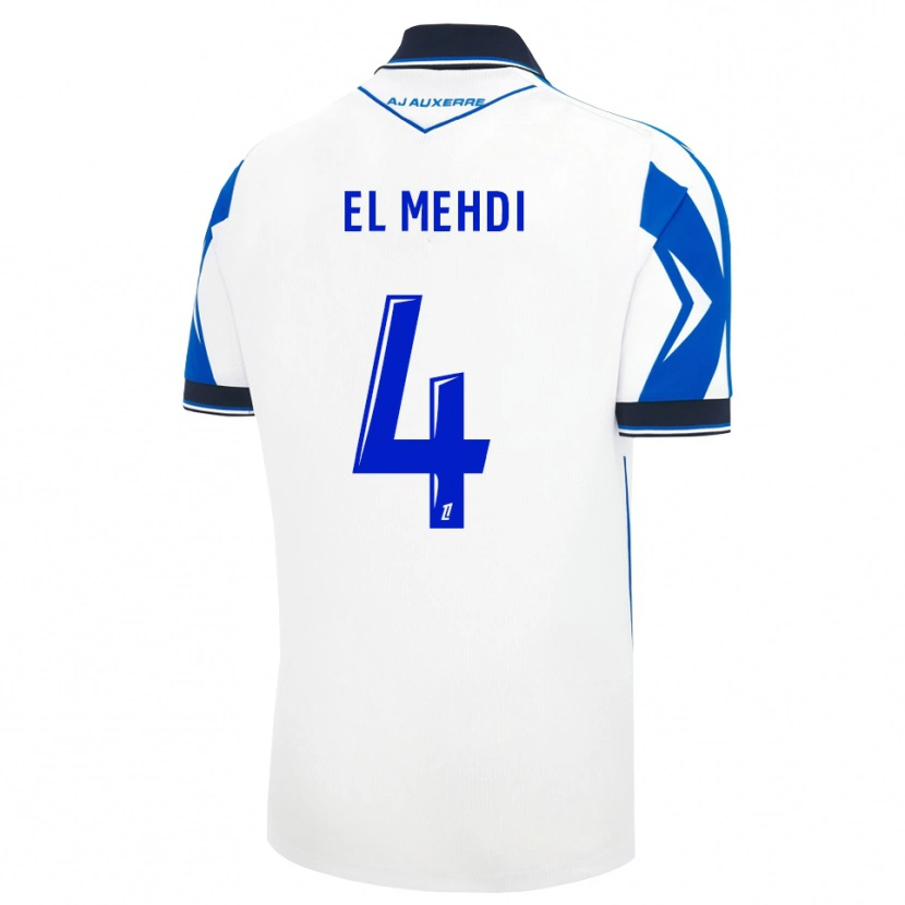 Danxen Niño Camiseta Chihab El Mehdi #4 Negro Blanco Azul 1ª Equipación 2026/27 La Camisa México