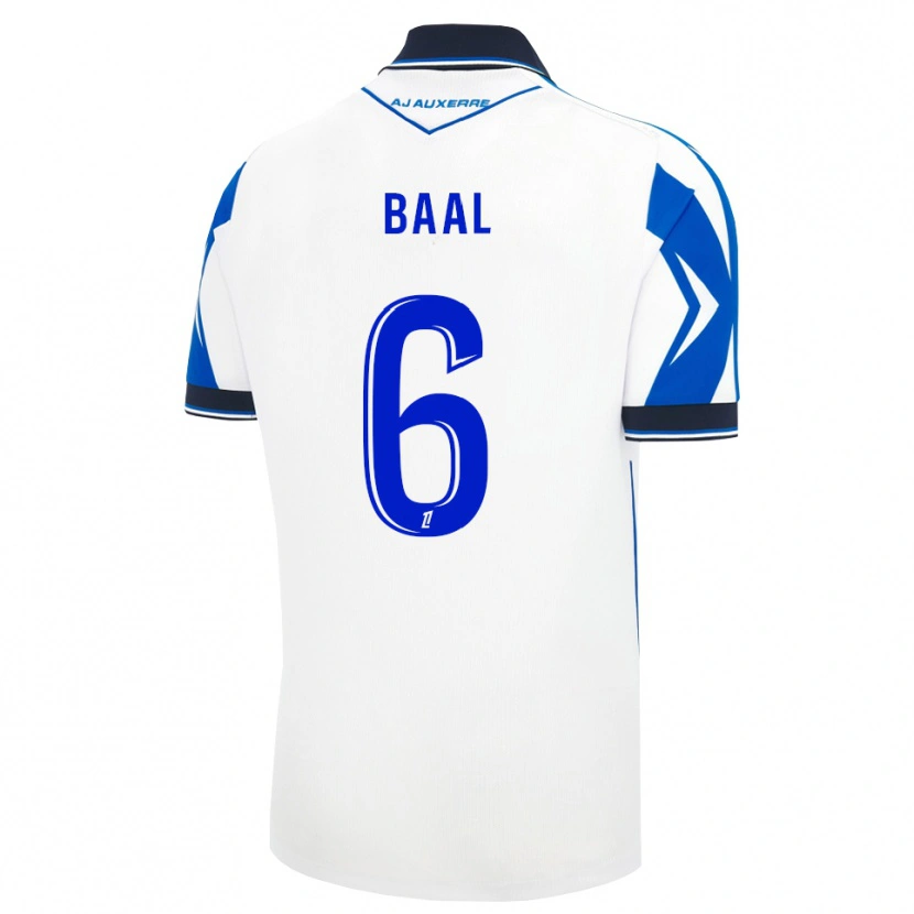 Danxen Niño Camiseta Ousmane Baal #6 Negro Blanco Azul 1ª Equipación 2026/27 La Camisa México