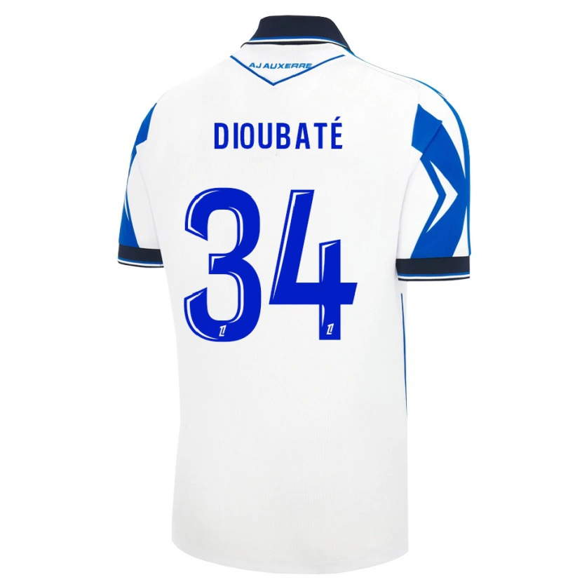 Danxen Niño Camiseta Lamfia Dioubaté #34 Negro Blanco Azul 1ª Equipación 2026/27 La Camisa México