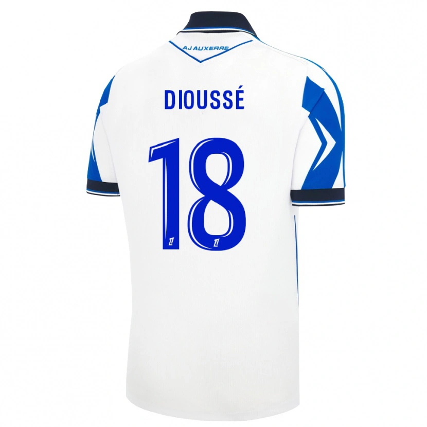 Danxen Niño Camiseta Assane Dioussé #18 Negro Blanco Azul 1ª Equipación 2026/27 La Camisa México