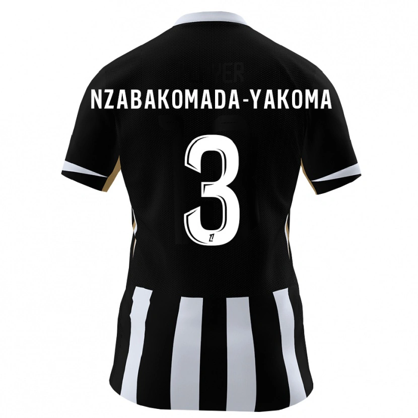 Danxen Niño Camiseta Raphaël Nzabakomada-Yakoma #3 Negro Azul 1ª Equipación 2026/27 La Camisa México