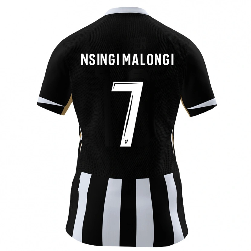 Danxen Niño Camiseta Rodrigue Nsingi Malongi #7 Negro Azul 1ª Equipación 2026/27 La Camisa México