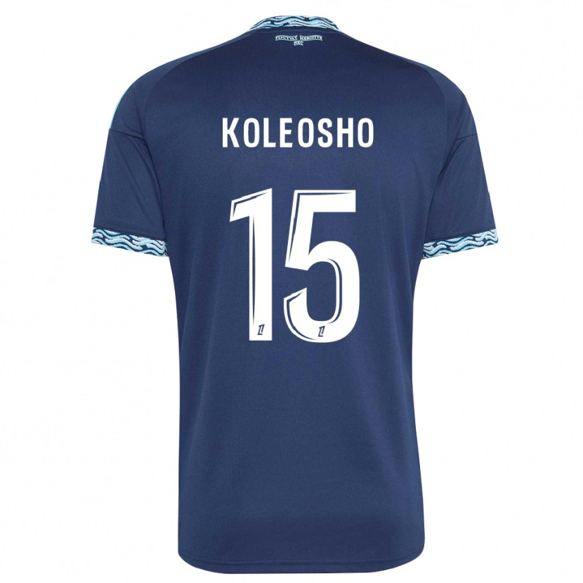 Danxen Niño Camiseta Luca Koleosho #15 Azul Acero Blanco 1ª Equipación 2026/27 La Camisa México