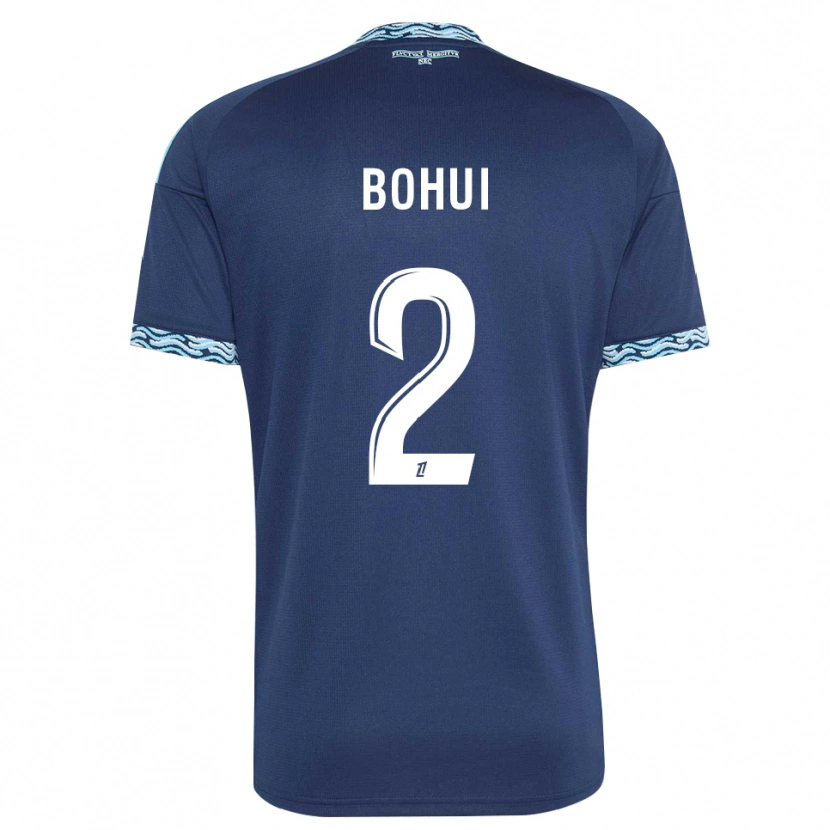 Danxen Niño Camiseta Isaiah Bohui #2 Azul Acero Blanco 1ª Equipación 2026/27 La Camisa México