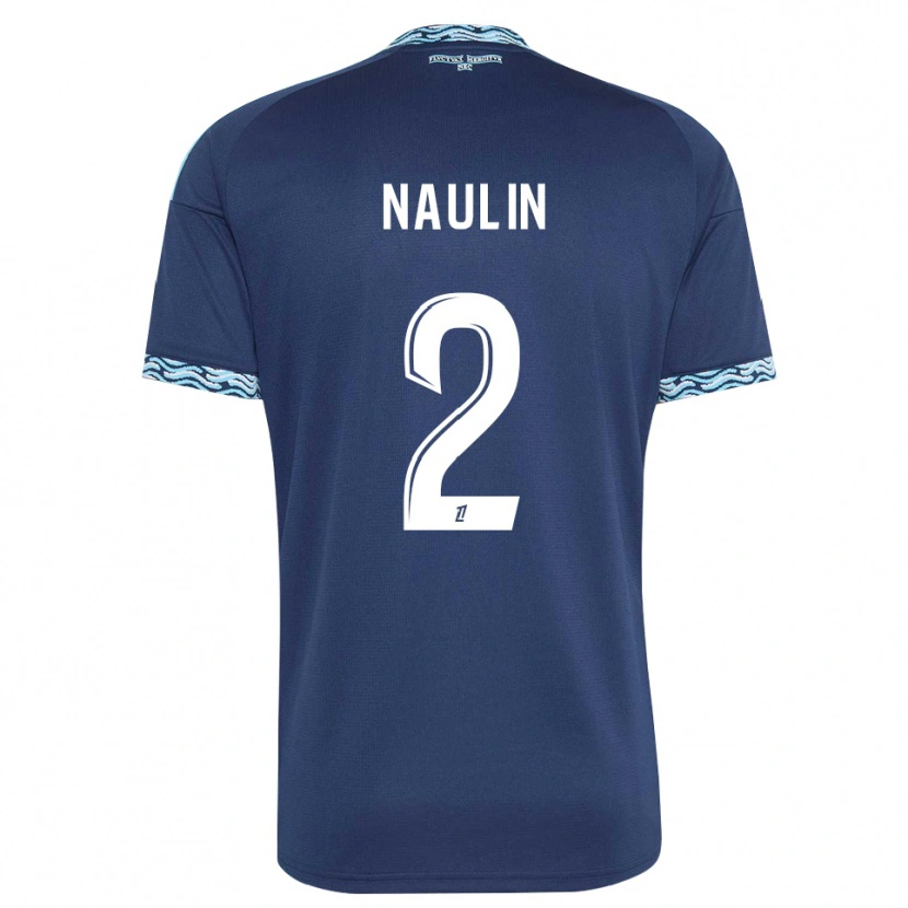 Danxen Niño Camiseta Ethan Naulin #2 Azul Acero Blanco 1ª Equipación 2026/27 La Camisa México