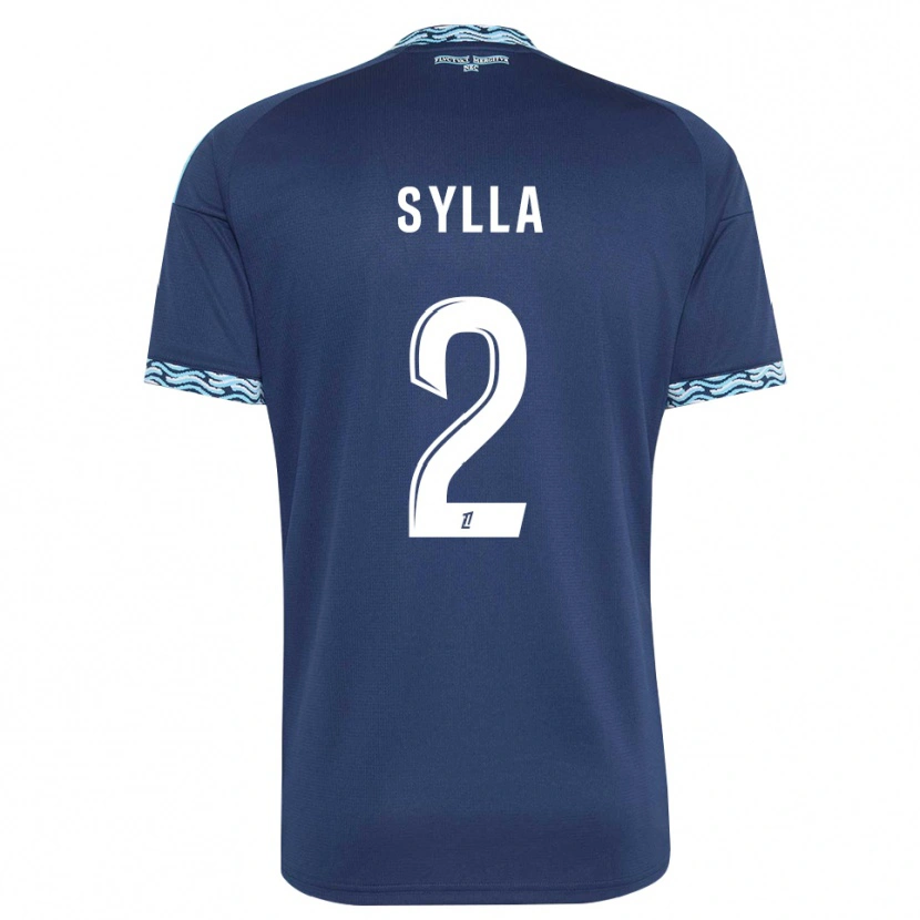 Danxen Niño Camiseta Mohamed Sylla #2 Azul Acero Blanco 1ª Equipación 2026/27 La Camisa México