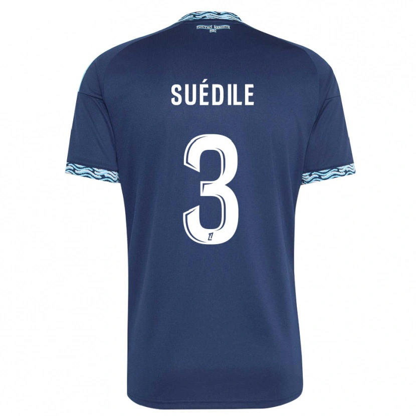 Danxen Niño Camiseta Layvin Suédile #3 Azul Acero Blanco 1ª Equipación 2026/27 La Camisa México
