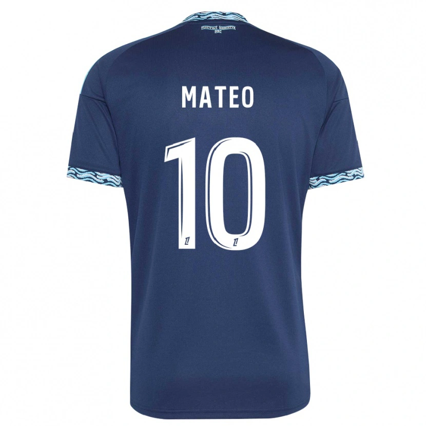 Danxen Niño Camiseta Clara Mateo #10 Azul Acero Blanco 1ª Equipación 2026/27 La Camisa México