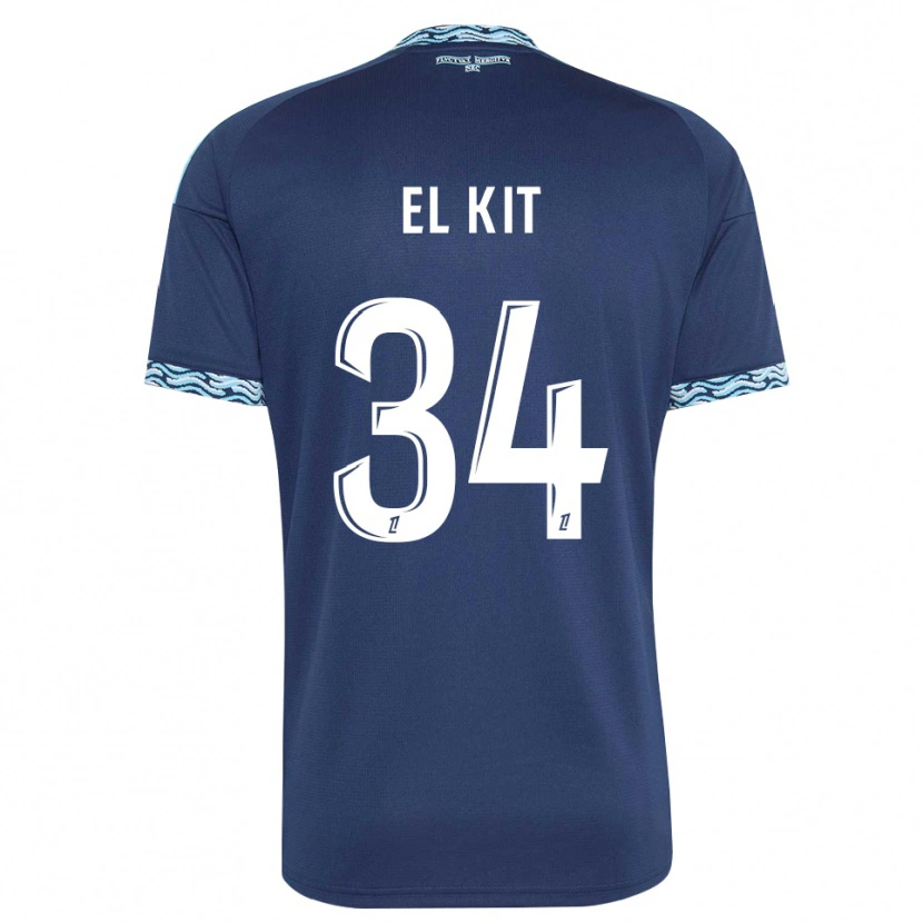 Danxen Niño Camiseta Kamil El Kit #34 Azul Acero Blanco 1ª Equipación 2026/27 La Camisa México