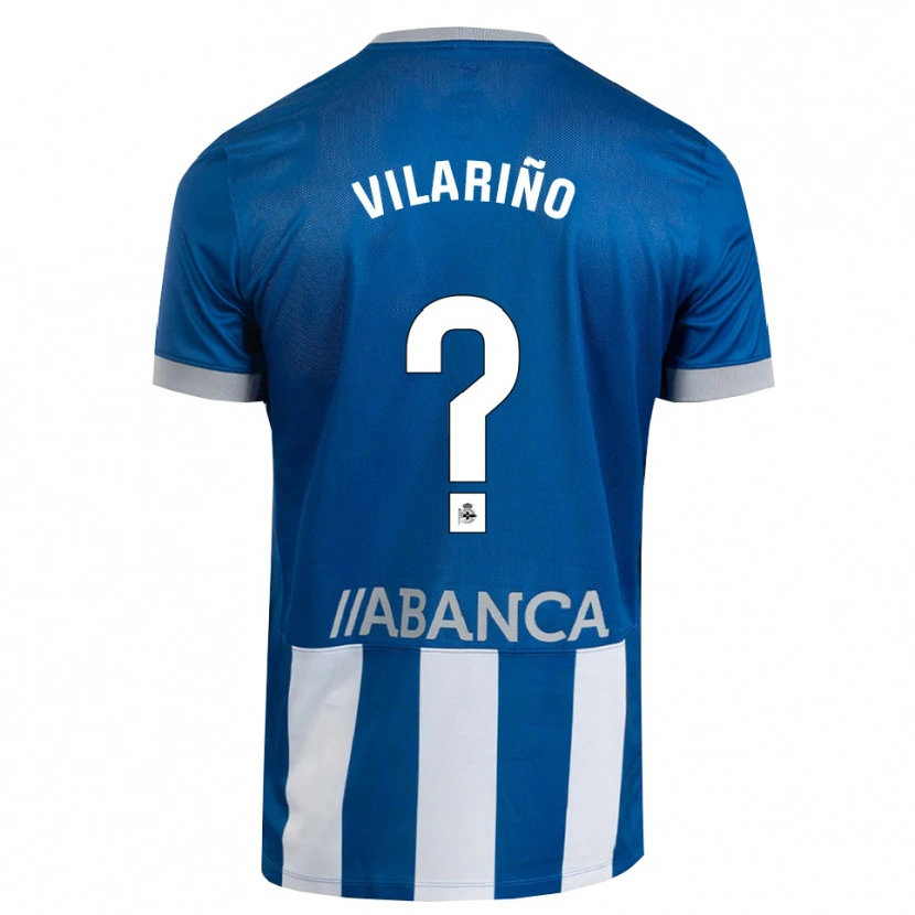 Danxen Niño Camiseta Antón Vilariño #0 Azul Gris Blanco 1ª Equipación 2026/27 La Camisa México