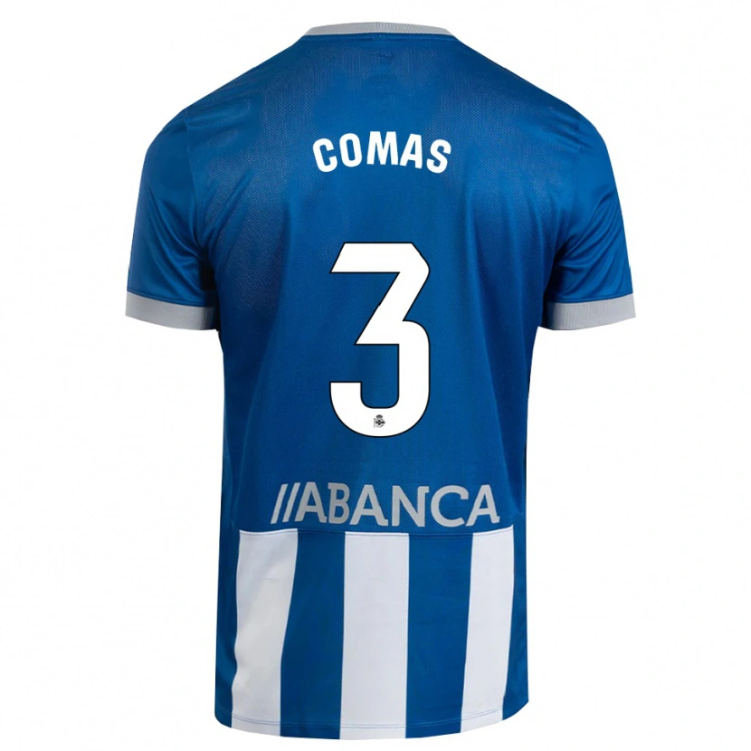 Danxen Niño Camiseta Arnau Comas #3 Azul Gris Blanco 1ª Equipación 2026/27 La Camisa México