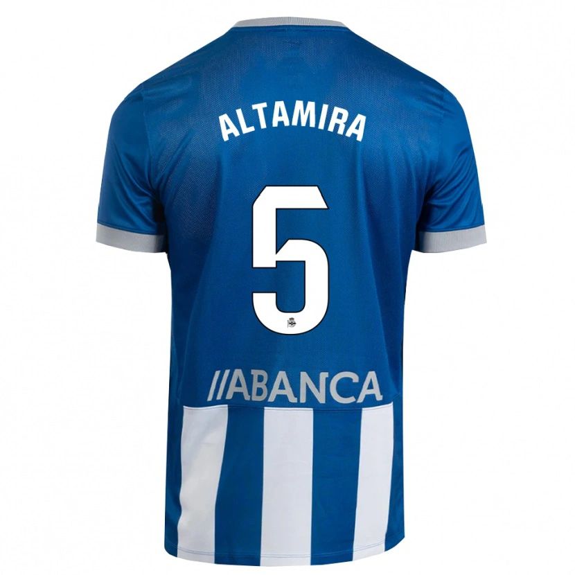 Danxen Niño Camiseta Inés Altamira #5 Azul Gris Blanco 1ª Equipación 2026/27 La Camisa México