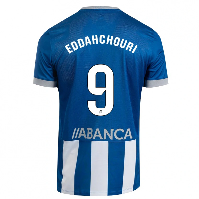 Danxen Niño Camiseta Zakaria Eddahchouri #9 Azul Gris Blanco 1ª Equipación 2026/27 La Camisa México