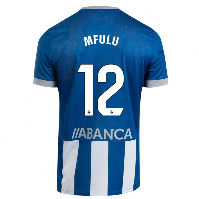 Danxen Niño Camiseta Nuke Mfulu #12 Azul Gris Blanco 1ª Equipación 2026/27 La Camisa México