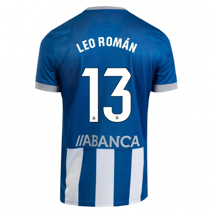 Danxen Niño Camiseta Leo Román #13 Azul Gris Blanco 1ª Equipación 2026/27 La Camisa México