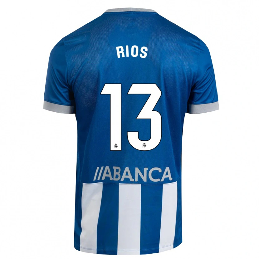 Danxen Niño Camiseta Hugo Rios #13 Azul Gris Blanco 1ª Equipación 2026/27 La Camisa México