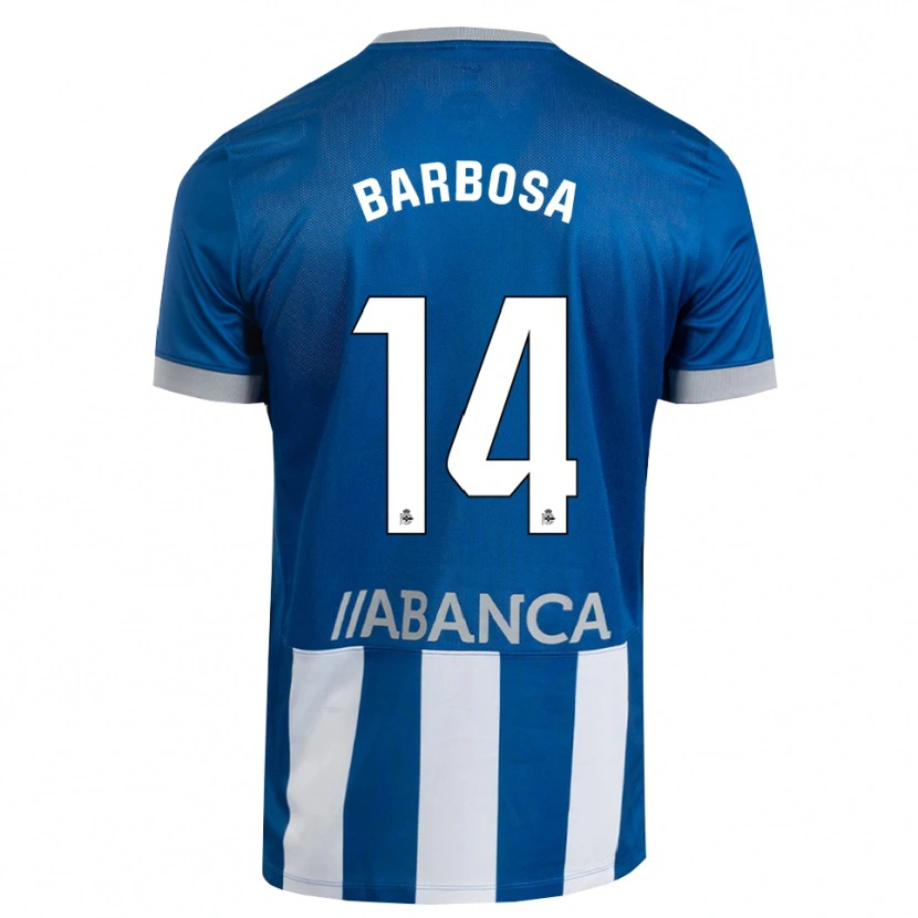 Danxen Niño Camiseta Justino Barbosa #14 Azul Gris Blanco 1ª Equipación 2026/27 La Camisa México