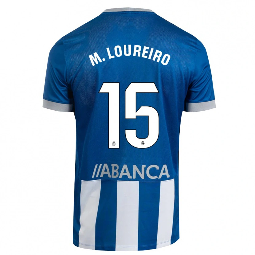Danxen Niño Camiseta Miguel Loureiro #15 Azul Gris Blanco 1ª Equipación 2026/27 La Camisa México