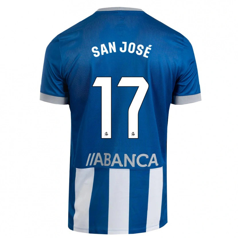 Danxen Niño Camiseta Koke San José #17 Azul Gris Blanco 1ª Equipación 2026/27 La Camisa México
