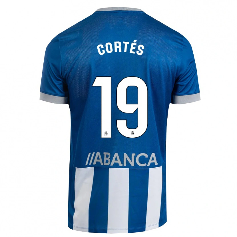 Danxen Niño Camiseta Pablo Cortés #19 Azul Gris Blanco 1ª Equipación 2026/27 La Camisa México