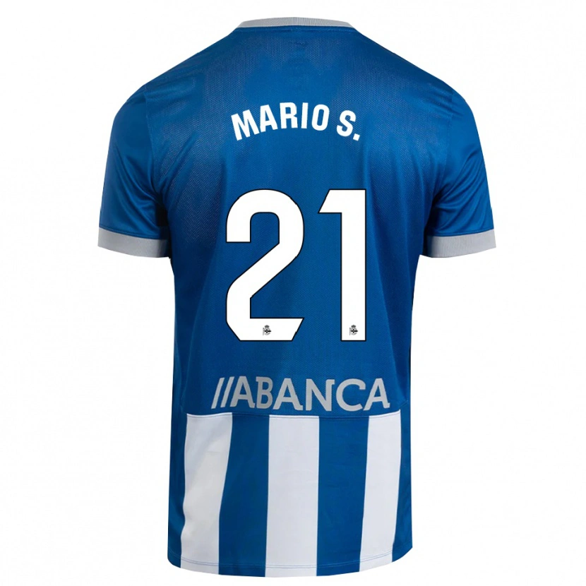 Danxen Niño Camiseta Mario Soriano #21 Azul Gris Blanco 1ª Equipación 2026/27 La Camisa México