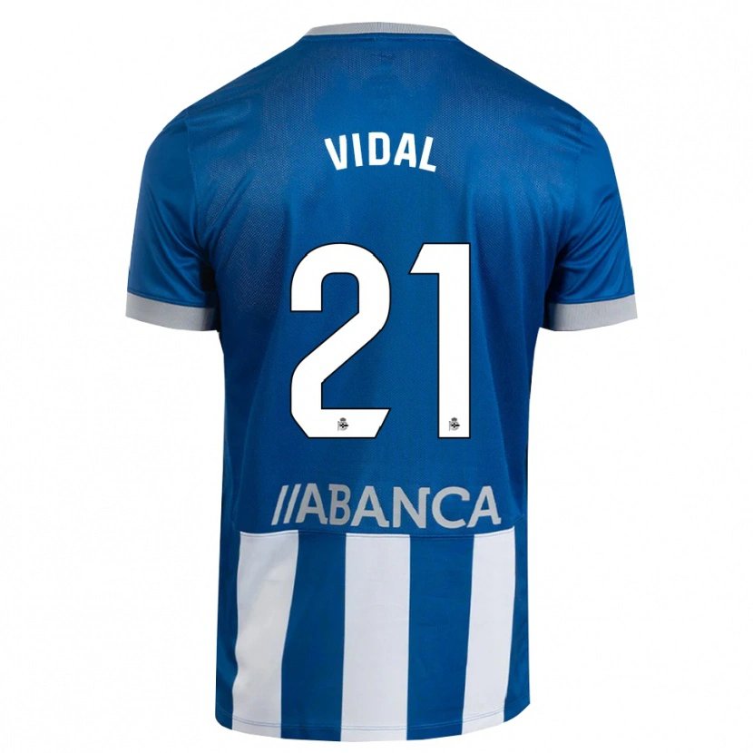 Danxen Niño Camiseta Iker Vidal #21 Azul Gris Blanco 1ª Equipación 2026/27 La Camisa México