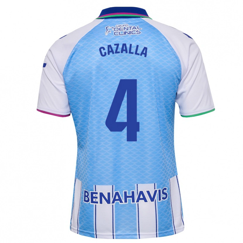 Danxen Niño Camiseta Marta Cazalla #4 Azul Cielo Profundo Blanco 1ª Equipación 2026/27 La Camisa México