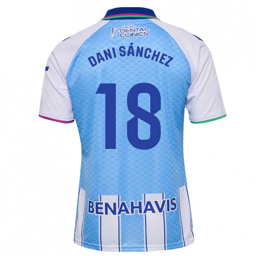 Danxen Niño Camiseta Dani Sánchez #18 Azul Cielo Profundo Blanco 1ª Equipación 2026/27 La Camisa México