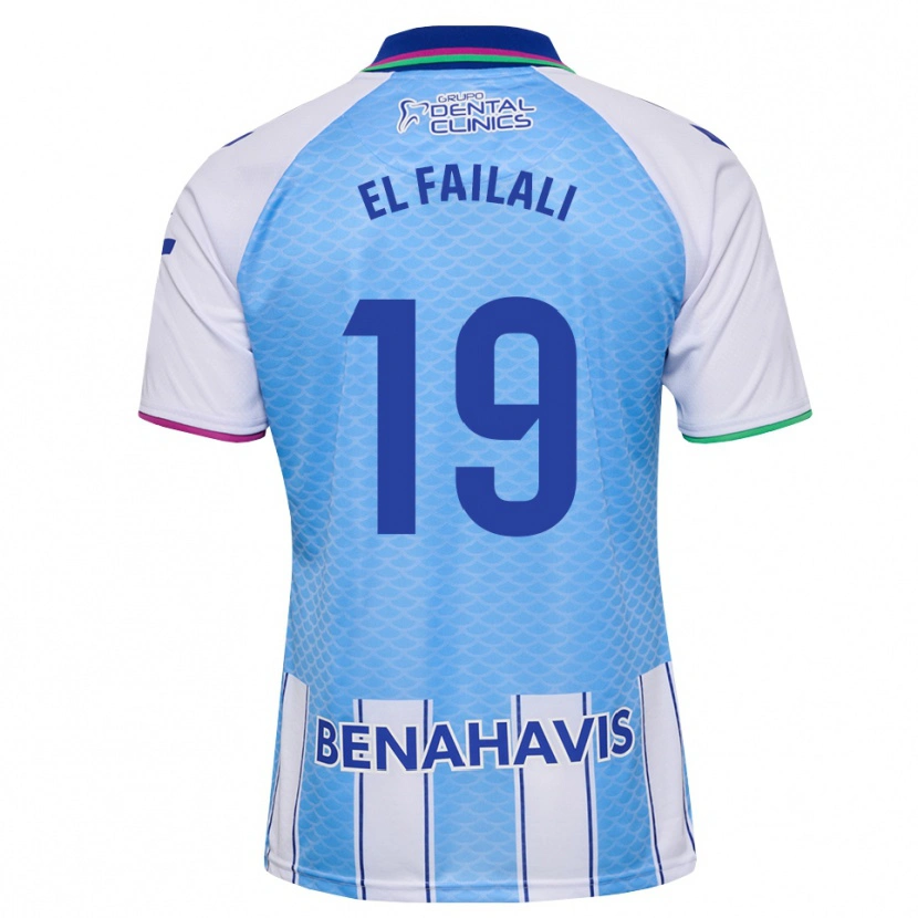 Danxen Niño Camiseta Alí El Failali #19 Azul Cielo Profundo Blanco 1ª Equipación 2026/27 La Camisa México