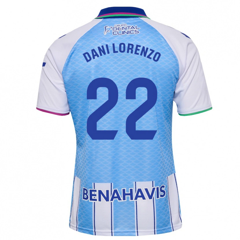 Danxen Niño Camiseta Dani Lorenzo #22 Azul Cielo Profundo Blanco 1ª Equipación 2026/27 La Camisa México
