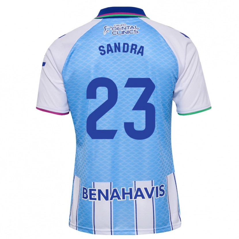 Danxen Niño Camiseta Sandra #23 Azul Cielo Profundo Blanco 1ª Equipación 2026/27 La Camisa México