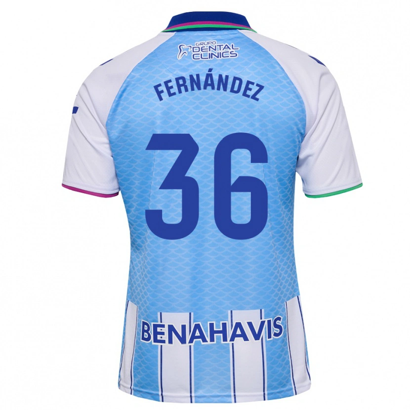 Danxen Niño Camiseta Basti Fernández #36 Azul Cielo Profundo Blanco 1ª Equipación 2026/27 La Camisa México