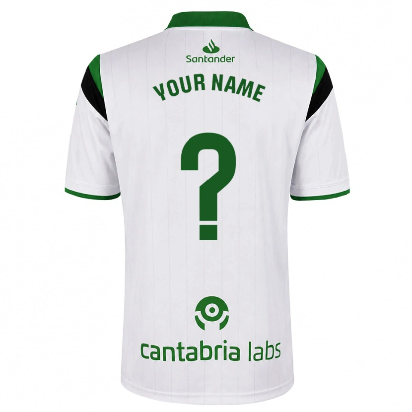 Danxen Niño Camiseta Su Nombre #0 Blanco Verde Negro 1ª Equipación 2026/27 La Camisa México