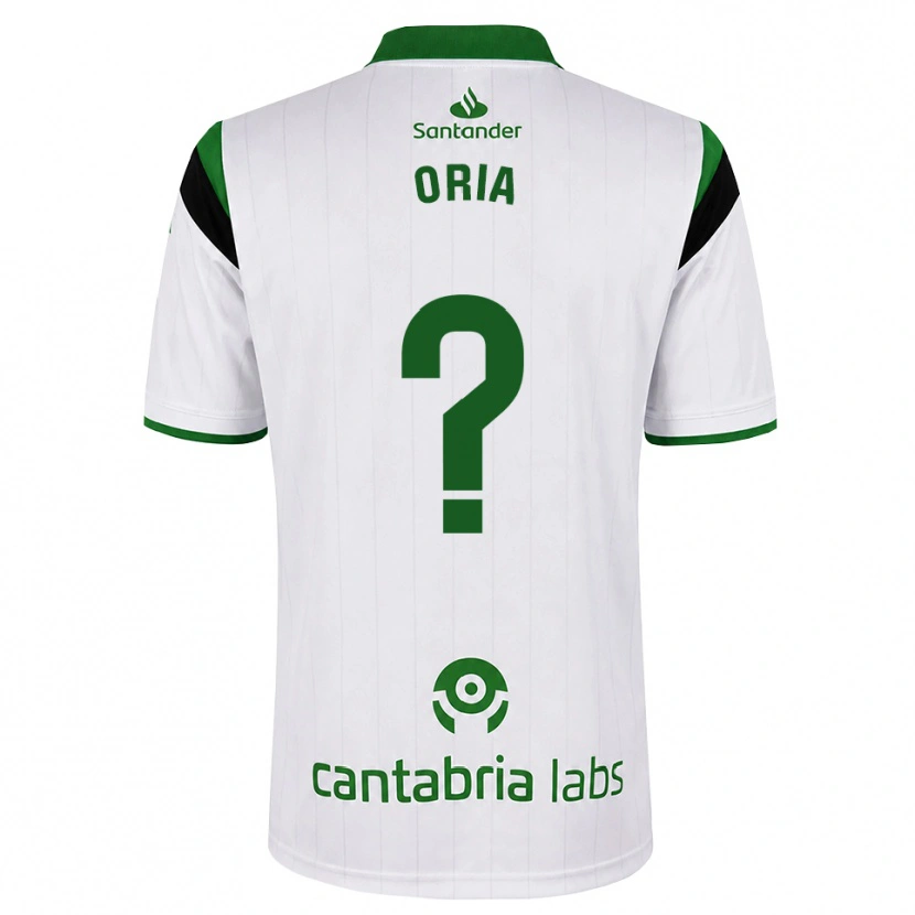 Danxen Niño Camiseta Pablo Oria #0 Blanco Verde Negro 1ª Equipación 2026/27 La Camisa México