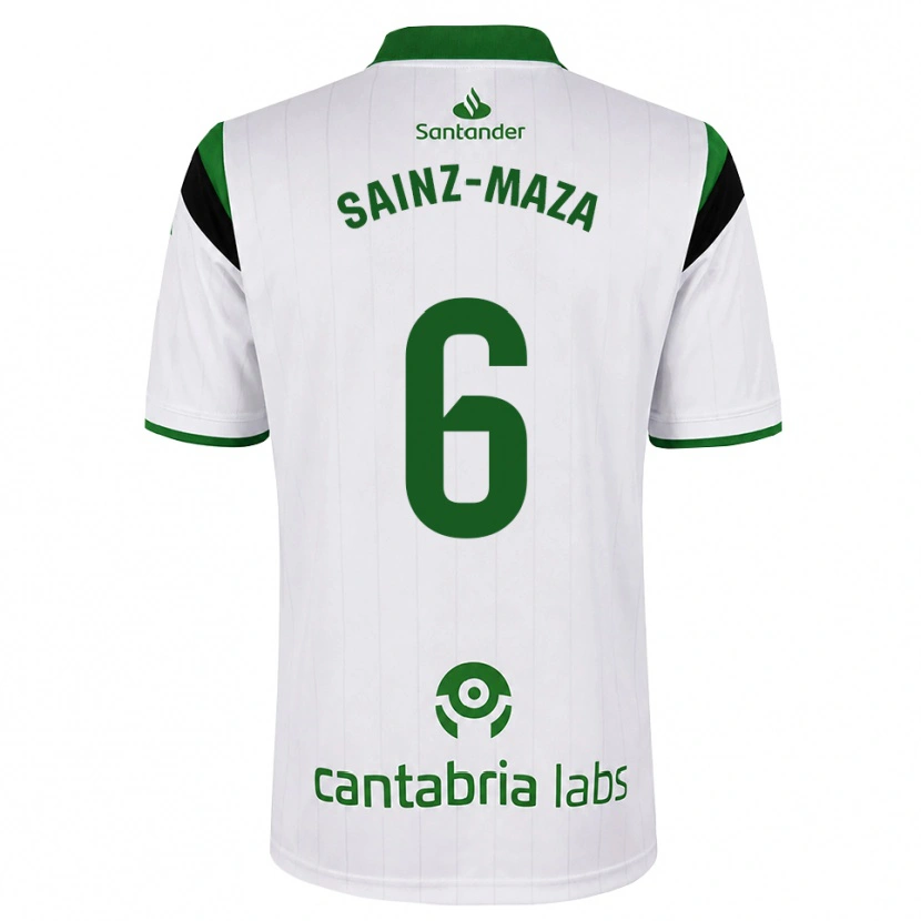 Danxen Niño Camiseta Íñigo Sainz-Maza #6 Blanco Verde Negro 1ª Equipación 2026/27 La Camisa México