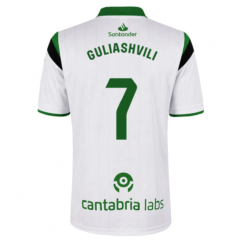 Danxen Niño Camiseta Giorgi Guliashvili #7 Blanco Verde Negro 1ª Equipación 2026/27 La Camisa México