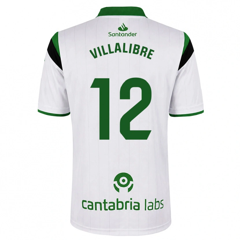 Danxen Niño Camiseta Asier Villalibre #12 Blanco Verde Negro 1ª Equipación 2026/27 La Camisa México