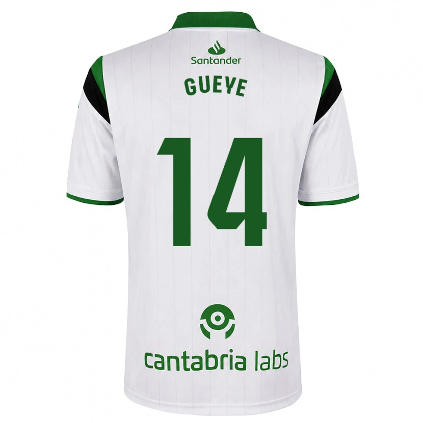Danxen Niño Camiseta Maguette Gueye #14 Blanco Verde Negro 1ª Equipación 2026/27 La Camisa México