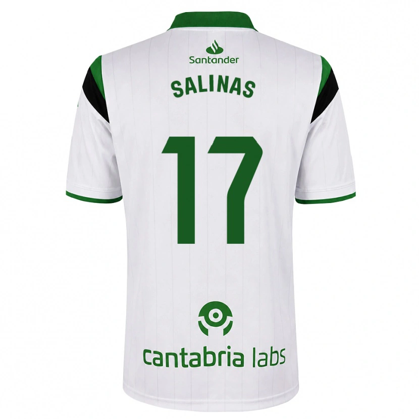 Danxen Niño Camiseta Jorge Salinas #17 Blanco Verde Negro 1ª Equipación 2026/27 La Camisa México