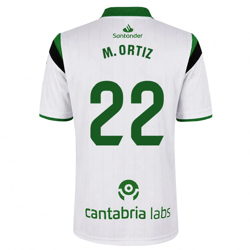 Danxen Niño Camiseta María Ortiz Heras #22 Blanco Verde Negro 1ª Equipación 2026/27 La Camisa México