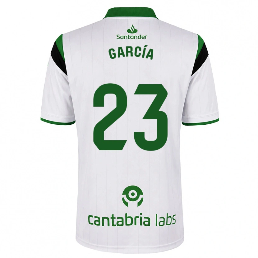 Danxen Niño Camiseta Mario García #23 Blanco Verde Negro 1ª Equipación 2026/27 La Camisa México