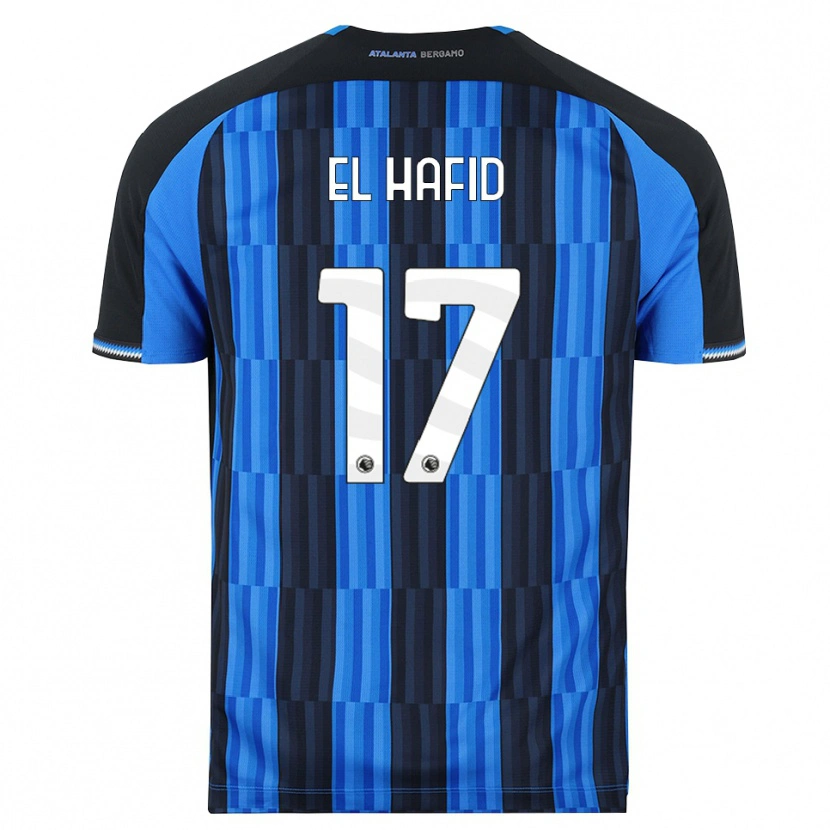Danxen Niño Camiseta Badr El Hafid #17 Azul Negro Rojo 1ª Equipación 2026/27 La Camisa México
