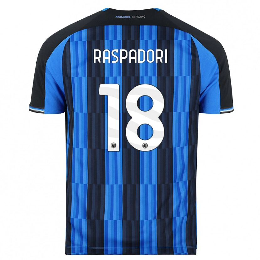 Danxen Niño Camiseta Giacomo Raspadori #18 Azul Negro Rojo 1ª Equipación 2026/27 La Camisa México